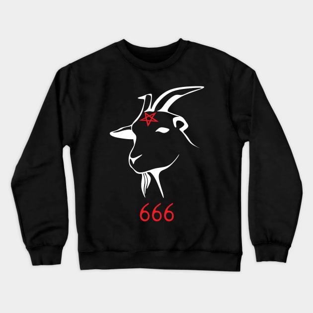 Satanic Goat Crewneck Sweatshirt by artpirate